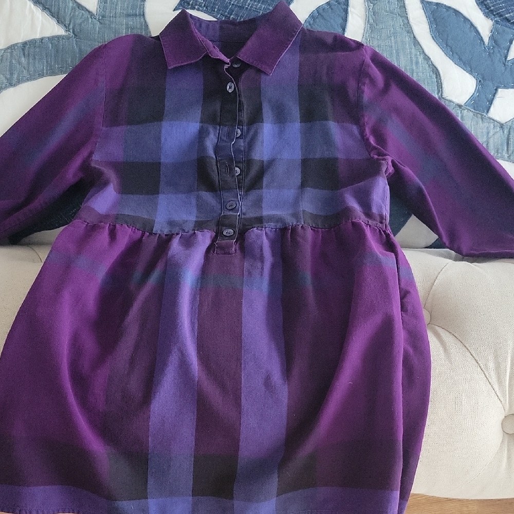 Burberry check dress.